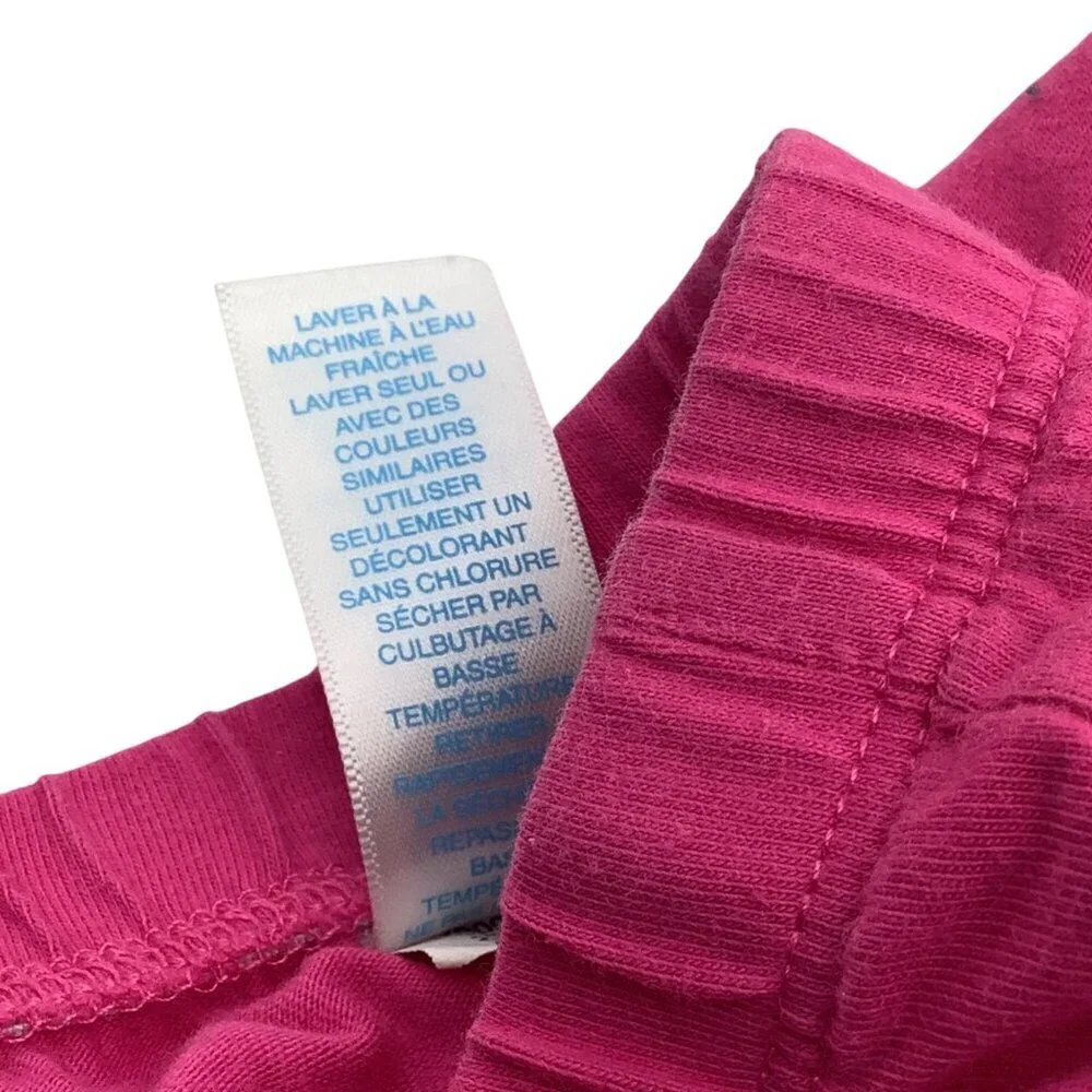 Children's Place Baby Girl 0-3M Pink Elastic Waist Pants With Ruched Hem Detail‎